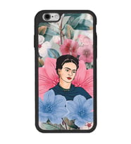 iPhone 6 Plus Flowers Frida Kahlo Tasarımlı Glossy Telefon Kılıfı