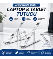 ScHitec 3369 Alüminyum Ayarlı Laptop Macbook Matebook Notebook Yükseltici Stand