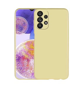 Samsung Galaxy A23 Kılıf Soft Mat Premier Case Kapak (Gold)