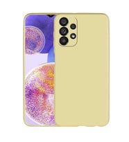Samsung Galaxy A23 Kılıf Soft Mat Premier Case Kapak (Gold)