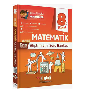 Gizli Yayınları 8. Sınıf Matematik Lgs Yeni Nesil Alıştırmalı Soru Bankası