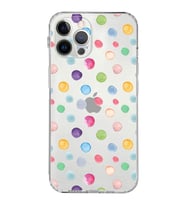 PrintiFy iPhone 12 Pro ile Uyumlu Water Color 6  Kamera Korumalı Şeffaf  Kılıf