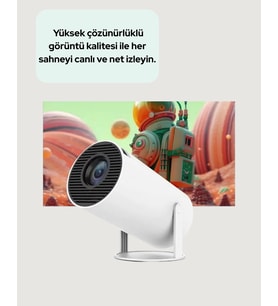 Usb Girişli Uzun Ömürlü Ampullü Projeksiyon