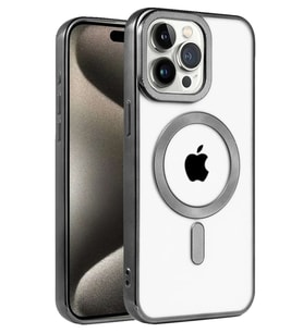 iPhone 14 Pro Max Kılıf Kronos Magsafe Kapak - Siyah