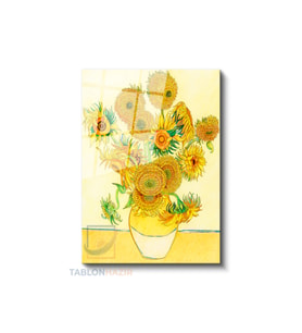 Dikey Cam Tablo Salon Duvar Tablosu Dikey Cam Vangogh 47 Yeni Ev Hediyesi Ofis Tablosu