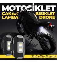 RGB Drone Bisiklet Uçak Motosiklet Otomotiv Mini Çakar Led Lamba Kablosuz Şarjlı 1 Adet