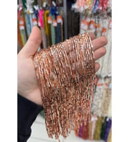 Hematit Taşı Dikdörtgen Kesim Parlak Roz 2x4mm Doğal Taş Dizi