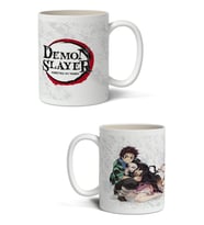 Demon Slayer İblis Keser Komple Baskılı Kupa Bardak - Sevgiliye Arkadaşa Komik Hediye (Beyaz)