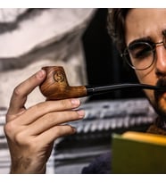 Arma Tasarımlı Arkadaşa Hediye Ahşap Pipo Seti (Karışık)