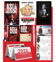 Asla Vazgeçme - Ayraç - Kartpostal - Poster - Vurgun - Parsel Parsel 2 -  2026 Ajanda İstikbal - Sakarya Duvar Takvimi - Masa Takvimi