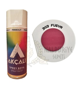 Akçalı Akrilik Sprey Boya FUŞYA PEMBE 400 ml - 303
