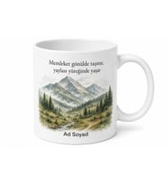 Kişiye Özel Memleket Yaylası Temalı Kupa Bardak İsimli Hediye