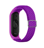 Xiaomi Mi Band 4 Uyumlu Kordon Örgü İşlemeli Yumuşak Hasır KRD-49 Kayış