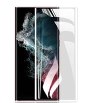 Samsung Galaxy S23 Ultra 5G Kavisli Ekran Koruyucu Nano Pet Film - Ultra Darbe Emici Etkin Koruma - Ekranı Tam Kaplar (Şeffaf)