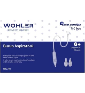 Wohler Baby Nazal Burun Aspiratörü + 2 Adet Yedek Uç