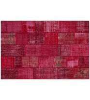 PATCHWORK SBT RED EL DOKUMA HALI Ölçü;200x300cm 6.00m2