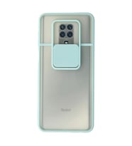 Xiaomi Redmi Note 9 Pro Kılıf Palm Buzlu Kamera Sürgülü Silikon - Turkuaz