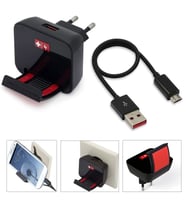 Swıss Charger Şarj Aleti Mıcro Ecomax 12W Telefon Tutuculu