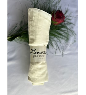 Berussa Bambu Kraş Şal (Krem)