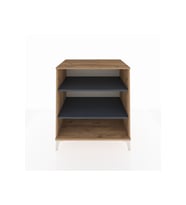 Kronos Şifonyer 2 Raflı 88x59x96 Çam-Antrasit