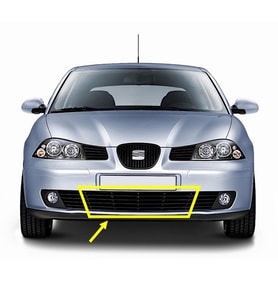 Seat İbiza 2002-09 Ön Tampon Alt Orta Izgarası Hava Kanalı 6L0853667A