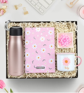 Termos Matara & Defter &  Kupa & Lotus Mum Hediye Seti