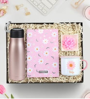 Termos Matara & Defter &  Kupa & Lotus Mum Hediye Seti