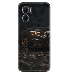 Xiaomi Redmi Note 11E Kılıf Silikon Desen Özel Seri Black Car 1768