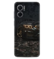 Xiaomi Redmi Note 11E Kılıf Silikon Desen Özel Seri Black Car 1768