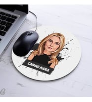 Kişiye Özel Karikatürlü Tasarım Kadına Hediye Mousepad