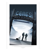Ceres - Exoplanet Travel Bureau, Jpl Travel Poster, Tablo Ahşap Poster Dekoratif