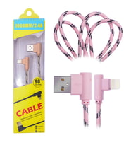 Northcity Ally İphone Lightning Eğik Başlı Halat Usb Kablo 1metre-(5775)