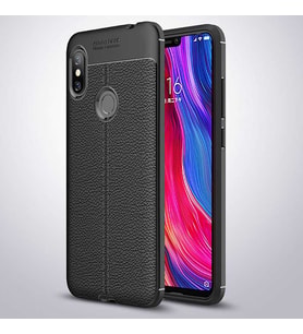 Xiaomi Redmi Note 6 Pro Kılıf Pu-Deri Leather Pu Serisi Esnek Soft Ultra Protection (Siyah)