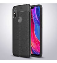 Xiaomi Redmi Note 6 Pro Kılıf Pu-Deri Leather Pu Serisi Esnek Soft Ultra Protection (Siyah)
