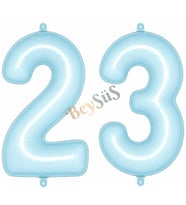 23 Rakam Folyo Balon Mavi Rengi (76 cm)