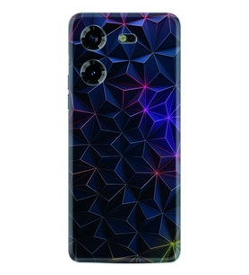 Tecno Pova 5 Kılıf Silikon Desen Özel Seri Renkli Prizmalar 1783
