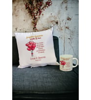 Sevgiliye En Güzel Hediye Kupa Bardak ve Yastık Set 022 (Beyaz)