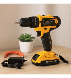 Şarjlı Matkap Seti 24W 1350 RPM Çantalı