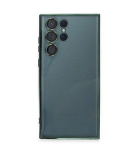 Galaxy S22 Ultra Kılıf  Lensli  - Yeşil