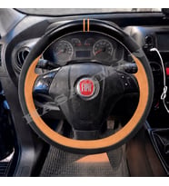 Fiat Fiorino Dikme Direksiyon Kılıfı Parlak Siyah Taba Detaylı Taba Çift Yüzük ve Dikiş 2007-2016
