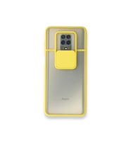 Çınarcık Dev Xiaomi Redmi Note 9 Pro Kılıf Palm Buzlu Kamera Sürgülü Silikon - Lacivert