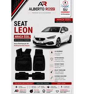 SEAT LEON MK4 OTOM. 2021 - 2026 Araca Özel Kauçuk 3D Profesyonel Oto Paspası