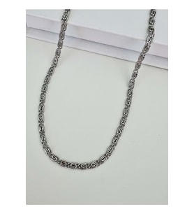 ERKEK ÇELİK SARMAL KOLYE 67CM-3MM ACR9368 (Gümüş)