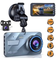 C-659 FHD 32GB Vakumlu Araç İçi Kamerası 4.0 inç Ön+Arka Kamera Full HD 1080p Geri Görüş Kameralı