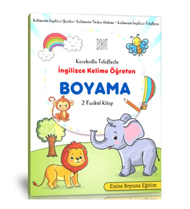 İngilizce Kelime Öğreten BOYAMA Kitap Seti (2 Fasikül Kitap)