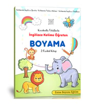 İngilizce Kelime Öğreten BOYAMA Kitap Seti (2 Fasikül Kitap)