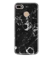 General Mobile GM8 Go GM9 GM20 Pro Plus Kılıf Desemli Silikon Black Hole Marble 1387