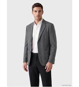 LCW BUSINESS Siyah Regular Fit Erkek Blazer Ceket
