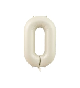 0 Rakam Krem Folyo Balon 80 cm