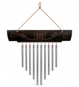 Bambu Metal Çubuklu Rüzgar Çanı
